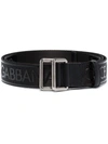 DOLCE & GABBANA LOGO PRINT BUCKLED BELT