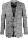 DOLCE & GABBANA CHECKED BLAZER