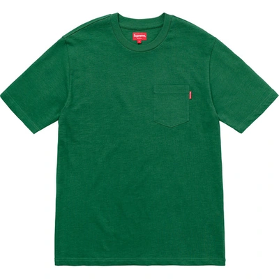 Pre-owned Supreme Pocket Tee (ss18) Kelly Green