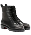 CHRISTIAN LOUBOUTIN SPIKE-EMBELLISHED ANKLE BOOTS,P00414126