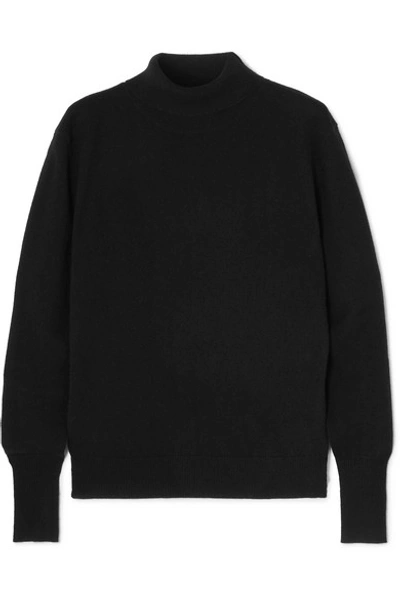 Nili Lotan Atwood Cashmere Chunky-knit Turtleneck Sweater In Black