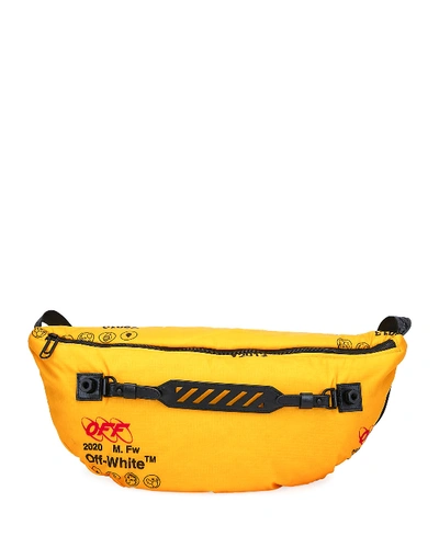 Off-white Men's Industrial Medium Belt Bag/fanny Pack In Yellow