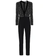 GIVENCHY EMBELLISHED WOOL JUMPSUIT,P00403194