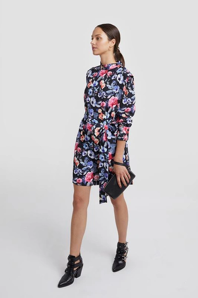 Rebecca Minkoff Trudy Long-sleeve Dress In Multi