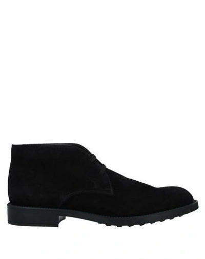 Tod's Ankle Boots In Black