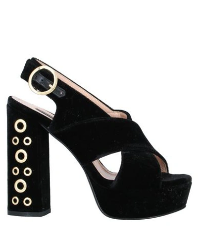 Pinko Sandals In Black