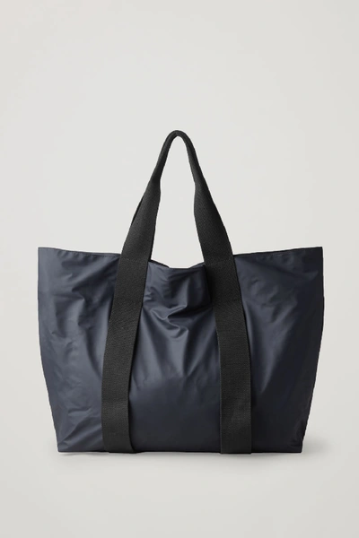 Cos Large Technical Bag With Zip In Blue