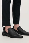 COS POINTED LEATHER LOAFERS,0767796001