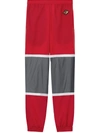 BURBERRY LOGO GRAPHIC STRIPED NYLON TRACKtrousers