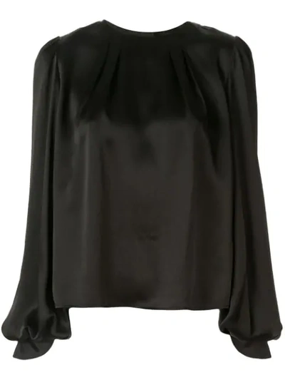 Aje Thurlow Long-sleeved Blouse In Black