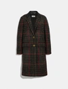 Coach Tailored Wool Coat - Women's In Neutral
