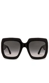 GUCCI POP WEB SQUARE SUNGLASSES,GUCR-WA42