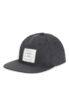 THOM BROWNE ID LABEL BASEBALL CAP,MHC312A-05222