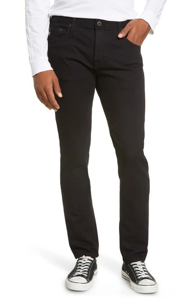 Ag Dylan Coated Stretch Skinny-fit Jeans In Black