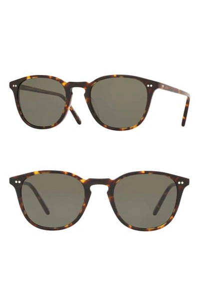 Oliver Peoples Men's Forman L. A. Tortoiseshell Sunglasses In Brown Pattern