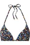 STELLA MCCARTNEY PRINTED TRIANGLE BIKINI TOP