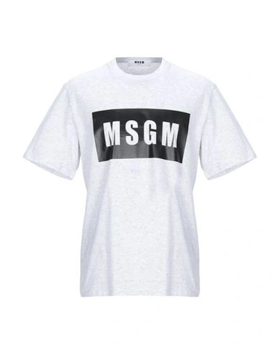 Msgm T-shirt In Grey