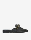 Kurt Geiger Womens Black Chelsea Stud-embellished Leather Mules 3