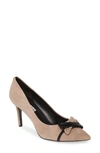 KARL LAGERFELD BOW POINTED TOE PUMP,KL398523