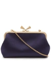 ANYA HINDMARCH MAUD TASSEL SATIN CLUTCH BAG,5057865817040