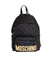 MOSCHINO QUILTED LOGO BACKPACK,11055596