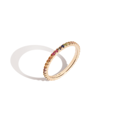 Aurate Kaleidoscope Quadricolor Ring In Gold