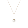 AURATE PROUD PEARL PENDANT WITH DIAMONDS