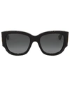 Gucci Oversized Rectangle Acetate Sunglasses In Black