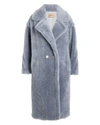 YVES SALOMON Wool Teddy Coat,060040903648