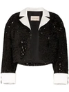 ALEXANDRE VAUTHIER SEQUINNED CROPPED JACKET