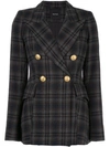 SMYTHE CHECKED DOUBLE-BREASTED BLAZER