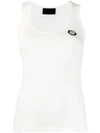 Philipp Plein 38 Original Tank Top In White
