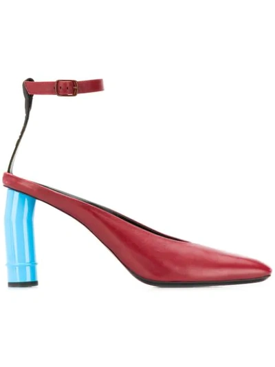 Nina Ricci Sculpted Heel Pumps In Red