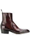 SILVANO SASSETTI LEATHER ANKLE BOOTS