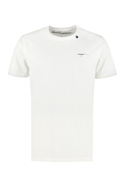 Off-white Lvr Exclusive Printed Cotton T-shirt In White