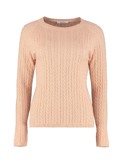 Max Mara Fleur Cashmere Sweater In Pink