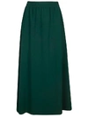 ALBERTO BIANI ELASTICATED WAIST LONG SKIRT,AA829.AC0030.72 72.VERDE