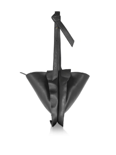 Giaquinto Handbags Bloom Mini Black Shoulder Bag In Noir
