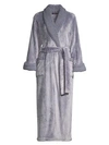 Natori Faux-shearling Sherpa Robe In Grey