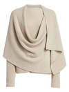 AGNONA Wrapped Cashmere Scarf Jumper