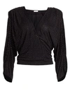 RAMY BROOK Esther Studded Faux Wrap Blouse