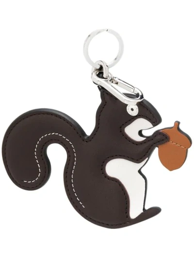Loewe Squirrel Key Ring In Brown