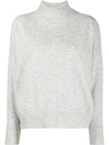 ALLUDE LONG SLEEVE KNIT JUMPER