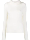 ALLUDE RIBBED KNIT JUMPER