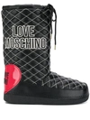 LOVE MOSCHINO QUILTED SNOW BOOTS