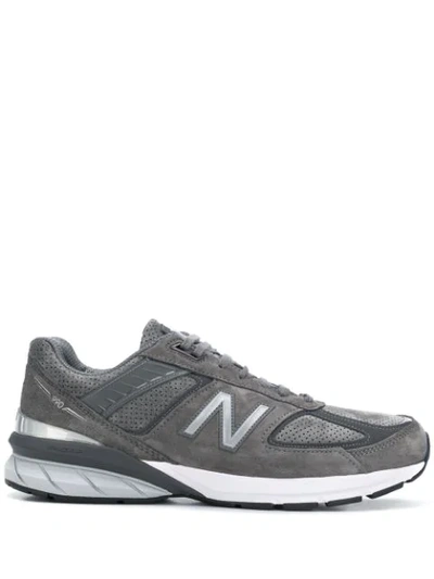 New Balance Trainers Mit Logo-patch In Grey