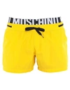 Moschino Swim Trunks In Yellow
