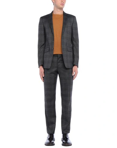 Etro Suits In Dark Brown