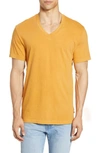 James Perse Short Sleeve V-neck T-shirt In Comet