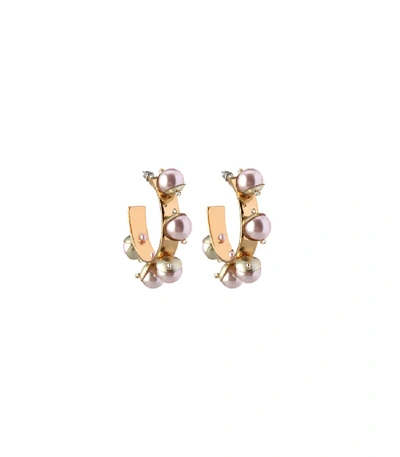 Mignonne Gavigan Mini Delfina Hoops In Blush